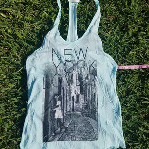 Embellished New York Jersey tank top